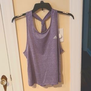 Purple Heatheres Adidas Tank Top